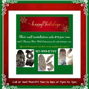 Weft Hair Extensions Install